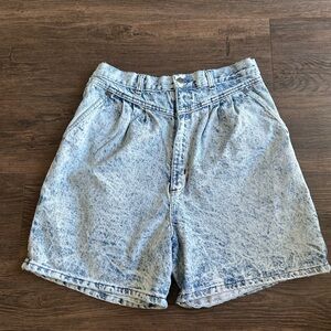 Vintage Light Blue Jean Shorts